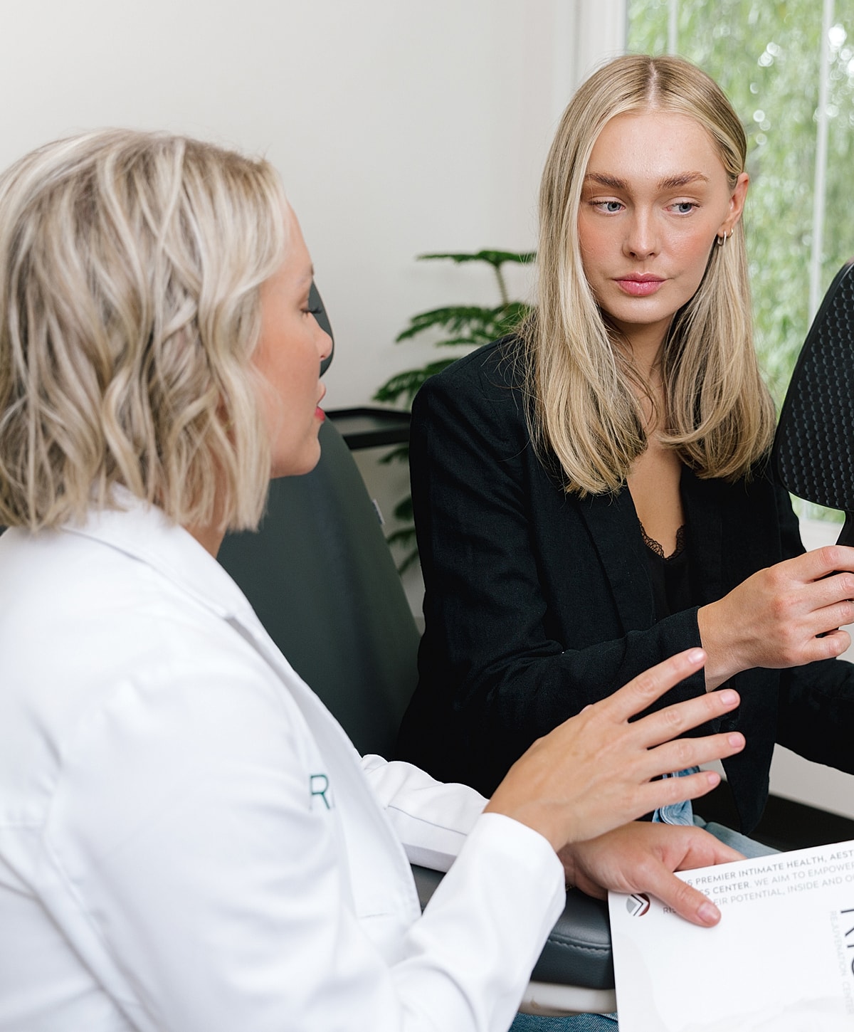 Salt Lake City BioRepeel model in a consultation.